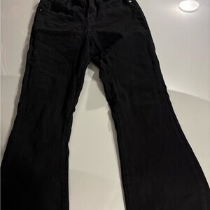 Good American Black Flare Jeans